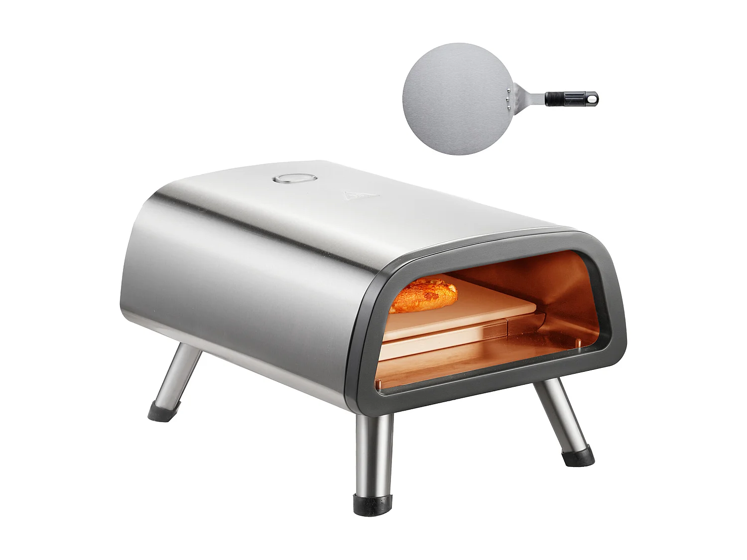 Elektrische Pizza Oven SucceBuy - 30cm, Hoge Temperatuur, Opvouwbaar, RVS, Draagbaar voor Thuis en Buiten