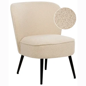 Fauteuil VOSS Bouclé Lichtbeige Fauteuil VOSS Bouclé Lichtbeige