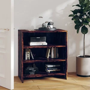 Dressoir 70×40,5×75 cm bewerkt hout gerookt eikenkleurig Dressoir 70×40,5×75 cm bewerkt hout gerookt eikenkleurig