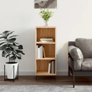 Dressoir 34,5×32,5×90 cm bewerkt hout sonoma eikenkleurig Dressoir 34,5×32,5×90 cm bewerkt hout sonoma eikenkleurig