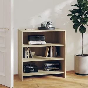 Dressoir 70×40,5×75 cm bewerkt hout sonoma eikenkleurig Dressoir 70×40,5×75 cm bewerkt hout sonoma eikenkleurig