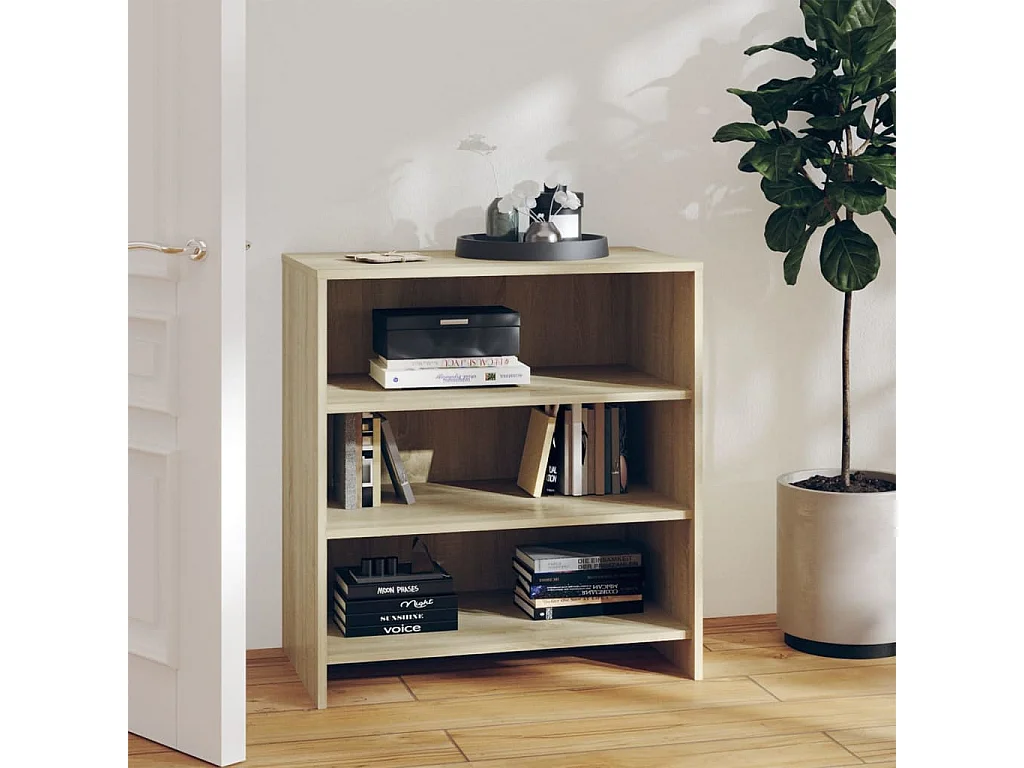 Dressoir 70x40,5x75 cm bewerkt hout sonoma eikenkleurig