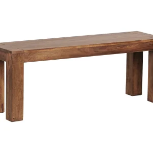 eetkamerbank MUMBAI massief hout Sheesham 120 x 45 x 35 cm houten bank natuurproduct Keukenbank in landhuisstijl eetkamerbank MUMBAI massief hout Sheesham 120 x 45 x 35 cm houten bank natuurproduct Keukenbank in landhuisstijl