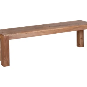 eetkamerbank MUMBAI massief hout acacia 160 x 45 x 35 cm houten bank natuurproduct Keukenbank in landhuisstijl eetkamerbank MUMBAI massief hout acacia 160 x 45 x 35 cm houten bank natuurproduct Keukenbank in landhuisstijl