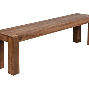 eetkamerbank MUMBAI massief hout Sheesham 160 x 45 x 35 cm houten bank natuurproduct Keukenbank in landhuisstijl eetkamerbank MUMBAI massief hout Sheesham 160 x 45 x 35 cm houten bank natuurproduct Keukenbank in landhuisstijl