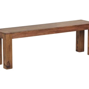 eetkamerbank MUMBAI massief hout Sheesham 140 x 45 x 35 cm houten bank natuurproduct Keukenbank in landhuisstijl eetkamerbank MUMBAI massief hout Sheesham 140 x 45 x 35 cm houten bank natuurproduct Keukenbank in landhuisstijl