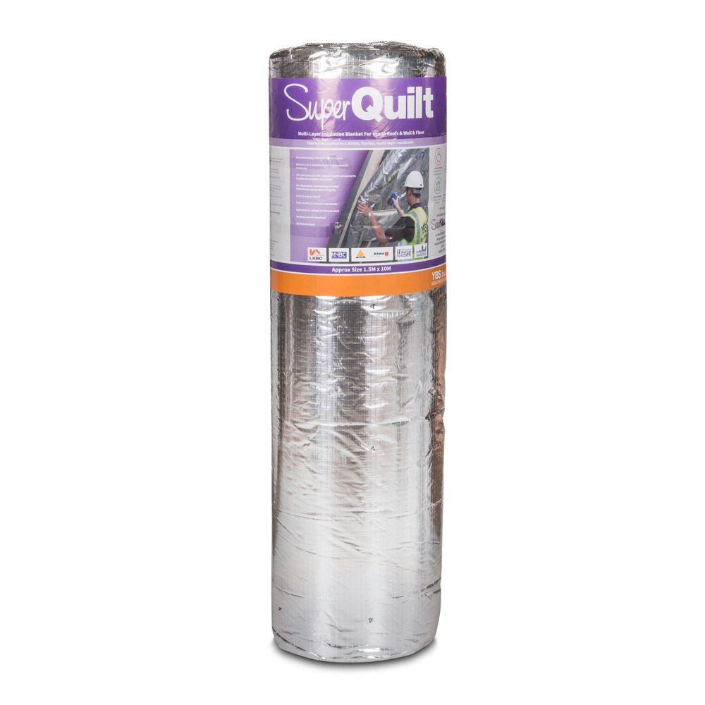 YBS SuperQuilt Reflectieisolatie 40mm Rd2,31 Dampdicht 1,5x10m 15m2