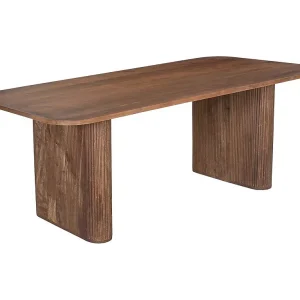 Eettafel TALVORA – 200 cm – Massief mangohout – Hedendaagse stijl – Natuurlijke robuuste afwerking Eettafel TALVORA – 200 cm – Massief mangohout – Hedendaagse stijl – Natuurlijke robuuste afwerking
