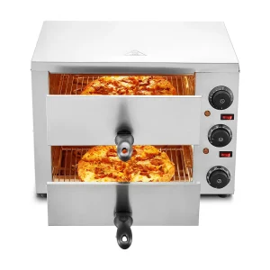 Elektrische Pizzaooven SucceBuy voor Balkon, Grootte 30CM, met Regelbare Temperatura en Timer van 0 tot 120 Minuten Elektrische Pizzaooven SucceBuy voor Balkon, Grootte 30CM, met Regelbare Temperatura en Timer van 0 tot 120 Minuten