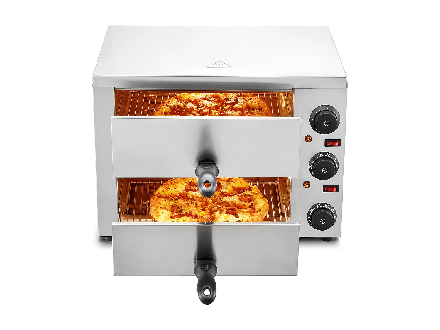 Elektrische Pizzaooven SucceBuy voor Balkon, Grootte 30CM, met Regelbare Temperatura en Timer van 0 tot 120 Minuten