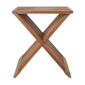 ERTO teakhouten kruk 45 cm
