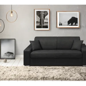 Express driezits slaapbank van stof – Antraciet – EMIR – Koop nu goedkoop online Express driezits slaapbank van stof – Antraciet – EMIR – Koop nu goedkoop online