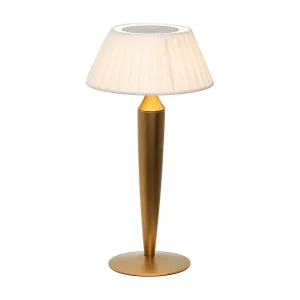 Flaminia Zafferano LED Touch oplaadbare tafellamp – Klassiek draadloos ontwerp, goud Flaminia Zafferano LED Touch oplaadbare tafellamp – Klassiek draadloos ontwerp, goud