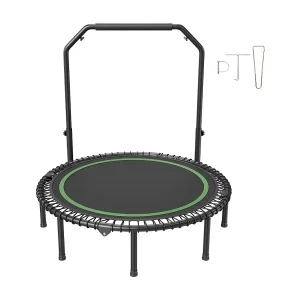 Fitness-trampoline SucceBuy, 1290 mm, Laadvermogen 205 kg, met 4-voudig aanpasbare schuimhandgreep