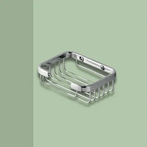 Enkele zeepschaal voor douche "Théo" in roestvrij staal cm 12,5×10 3,5h Enkele zeepschaal voor douche "Théo" in roestvrij staal cm 12,5×10 3,5h