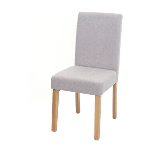 Eetkamerstoel Littau belettering, crème-beige, lichte poten Eetkamerstoel Littau belettering, crème-beige, lichte poten