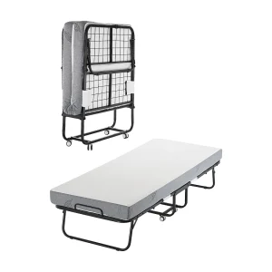 Extra Bed SucceBuy, Opvouwbaar Bed met 13 cm Dikke Schuimmatras voor Volwassenen en Gasten