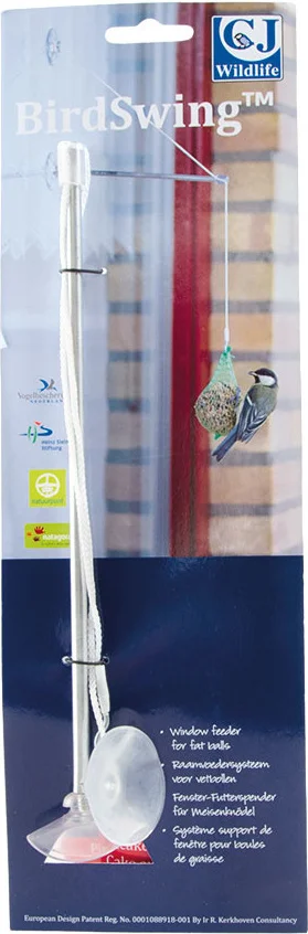 CJ Wildlife raamvoedersysteem BirdSwing wit 34 x 11 x 4 cm