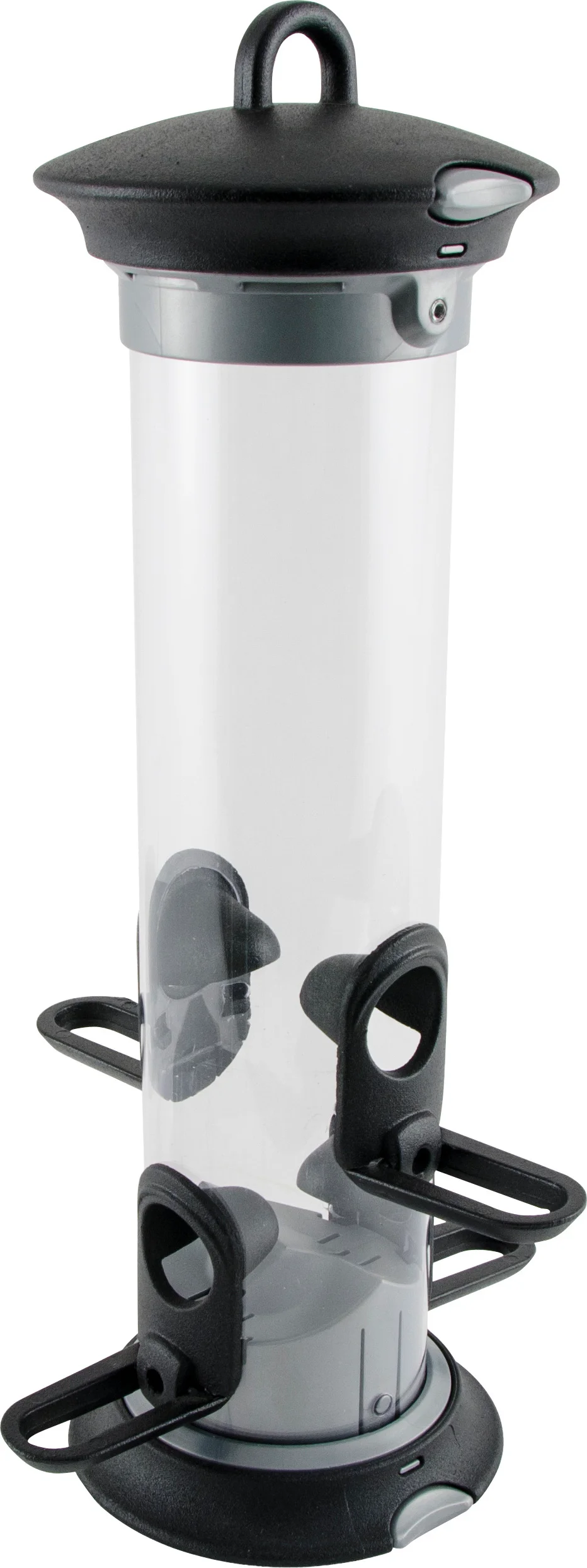 CJ Wildlife voedersilo Apollo zwart / transparant D 11,6 H 36,5 cm