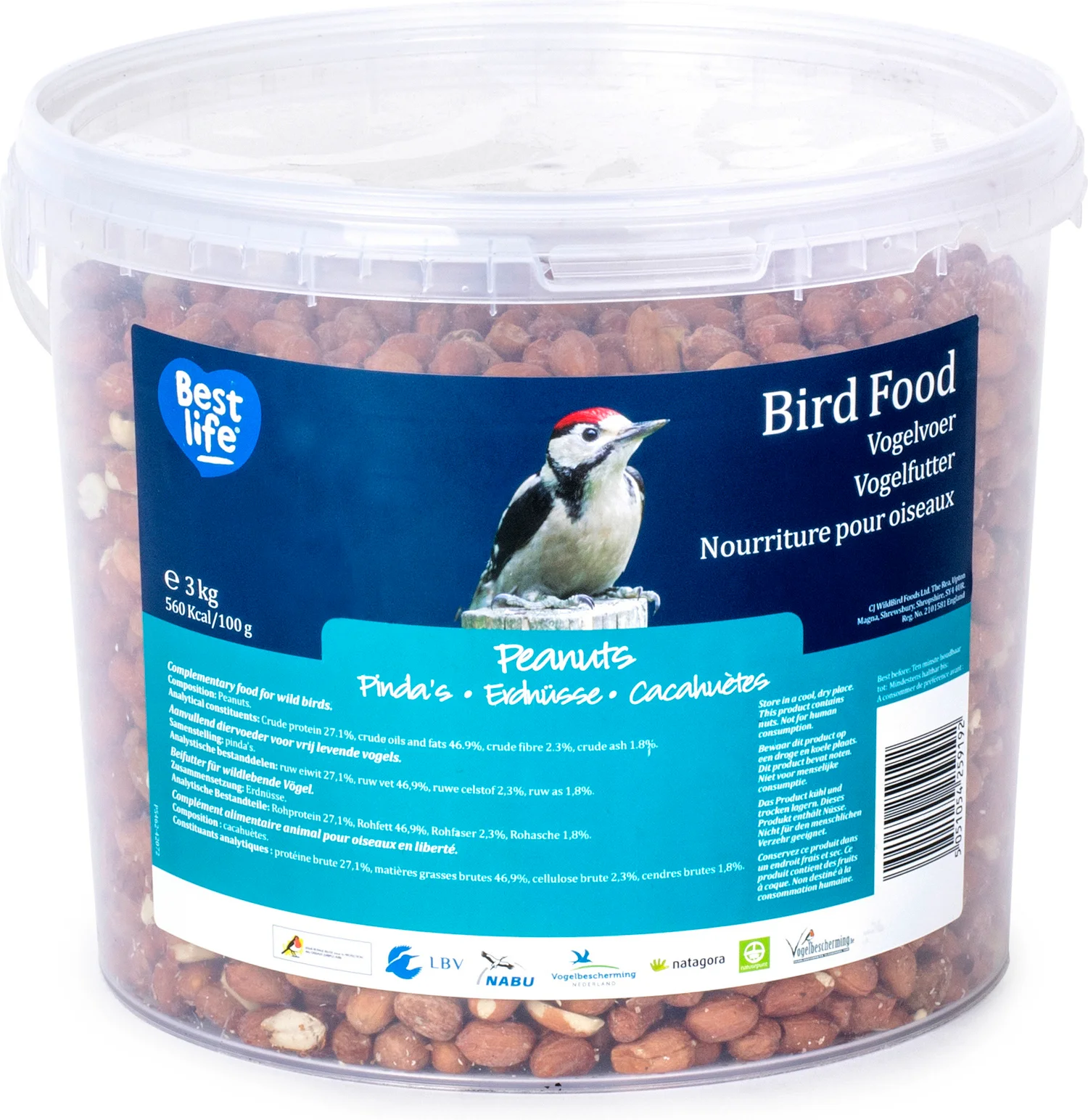 CJ Wildlife strooivoer pinda's emmer 3000 g