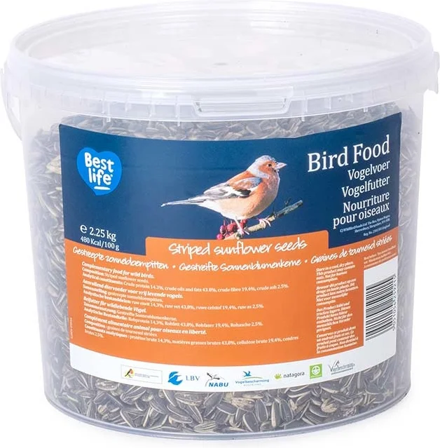 CJ Wildlife strooivoer zonnebloempit emmer 2,25 kg