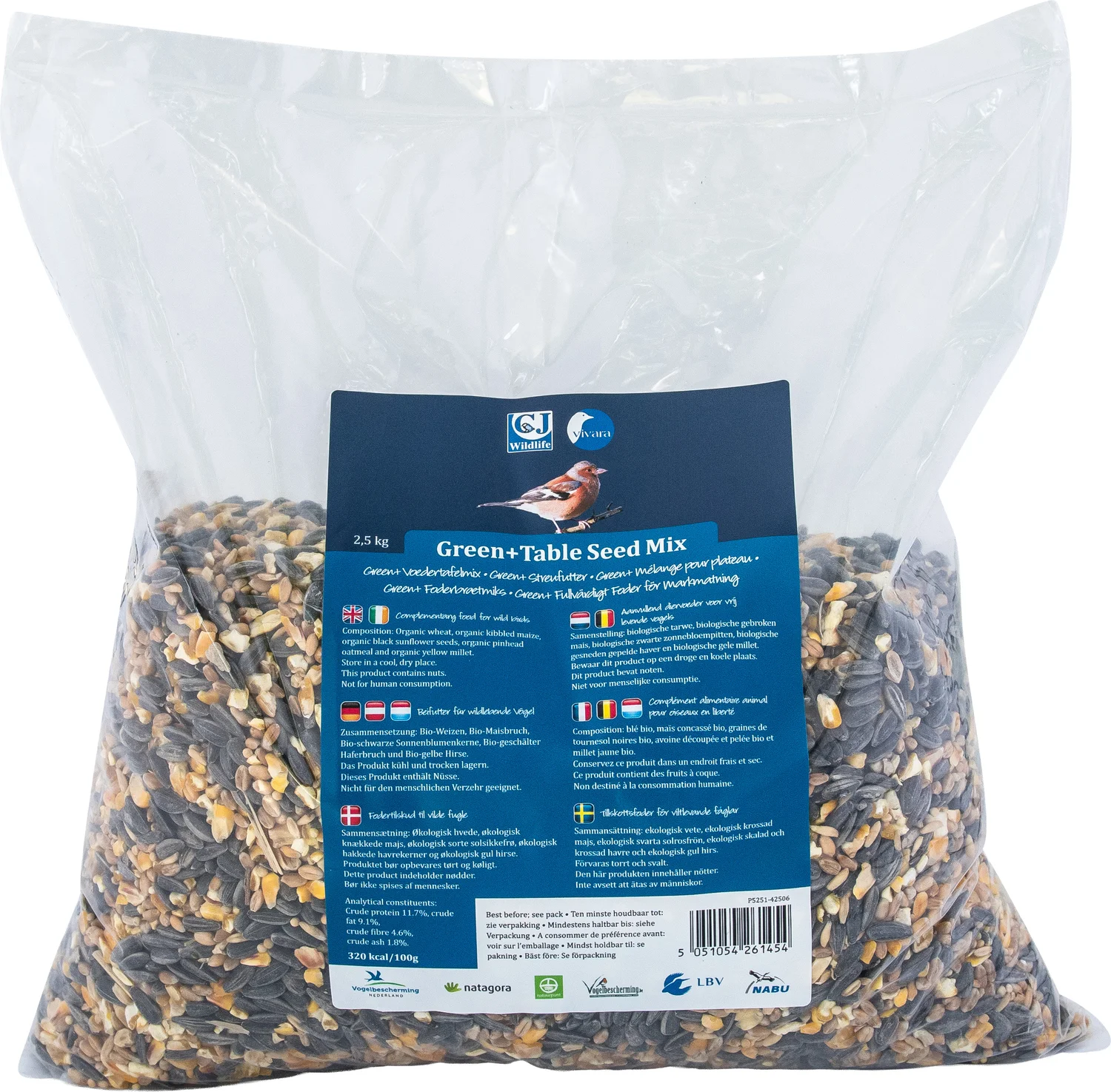 CJ Wildlife vogelvoer voedertafel mix 2,5 kg