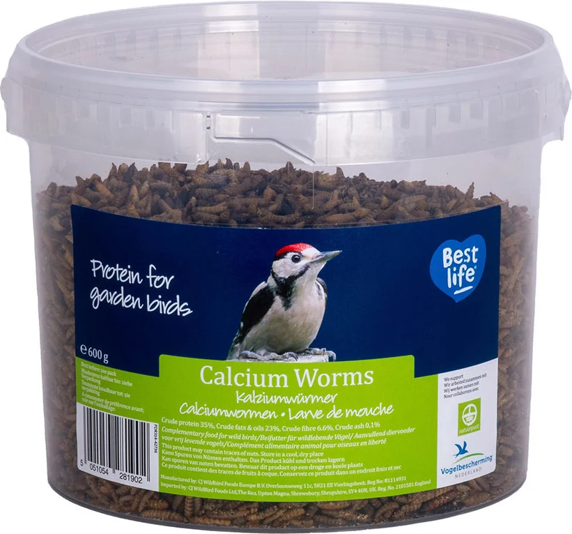 CJ Wildlife strooivoer calciumwormen 600 g