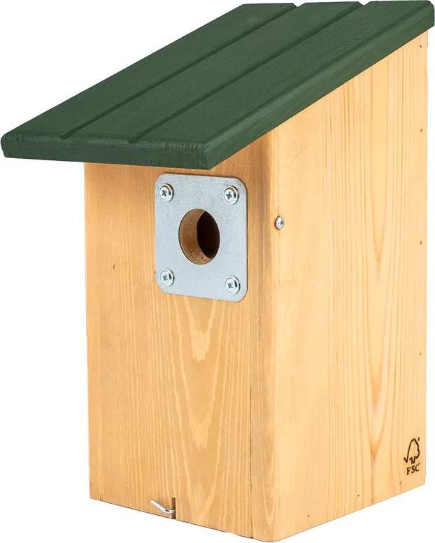CJ Wildlife vogelhuisje Seattle naturel/groen 16 x 22,5 x 30,6 cm