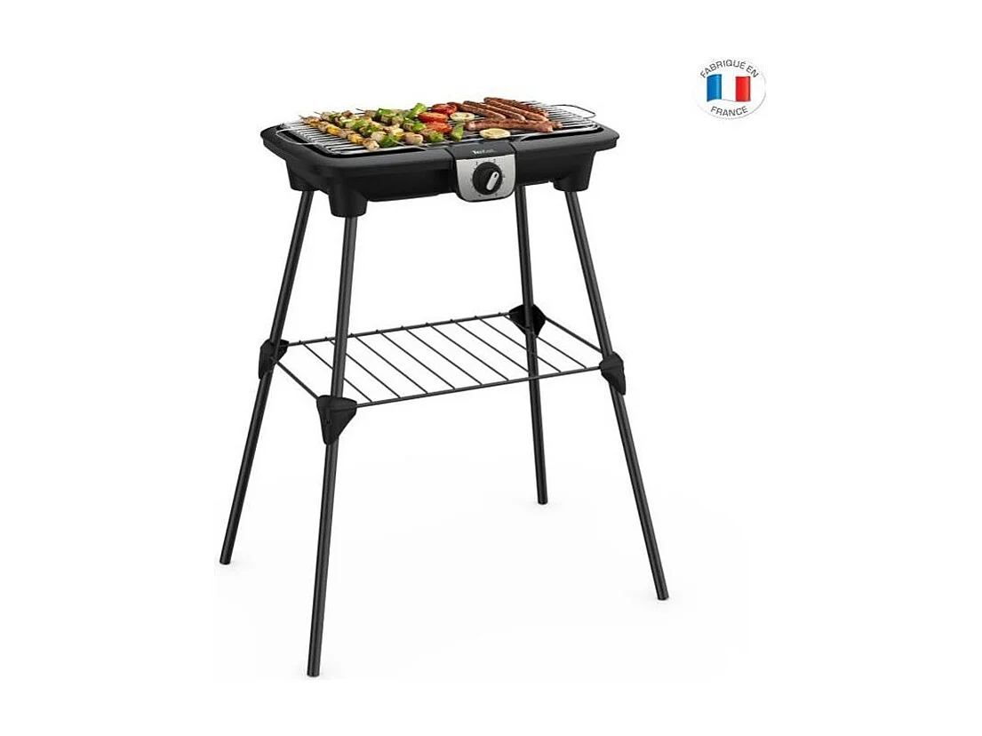 Elektrische barbecue Tefal EasyGrill XXL op standaard, Groot kookoppervlak, Instelbare thermostaat