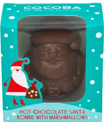 Chocoba Chocolate hot chocolate bombe Kerstman