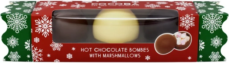 Chocoba Chocolate hot chocolate bombes Christmas cracker 3 stuks