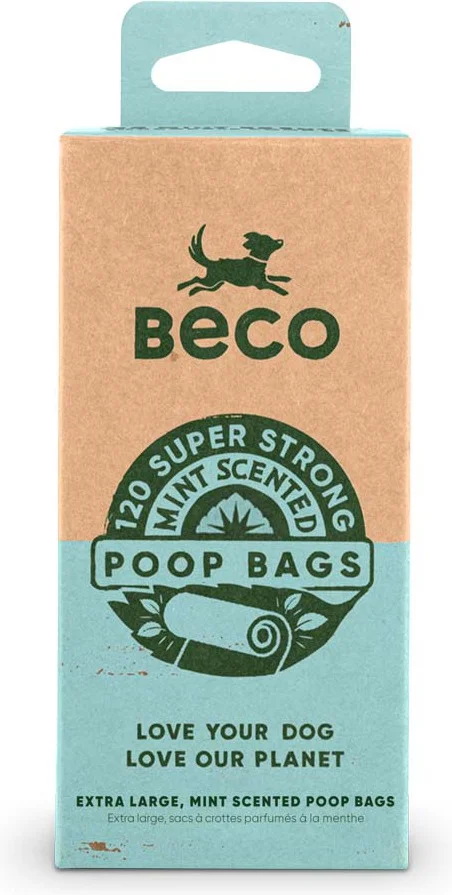 Beco poepzakjes Mint groen 8 x 15 stuks