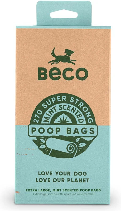 Beco poepzakjes Mint groen 18 x 15 stuks