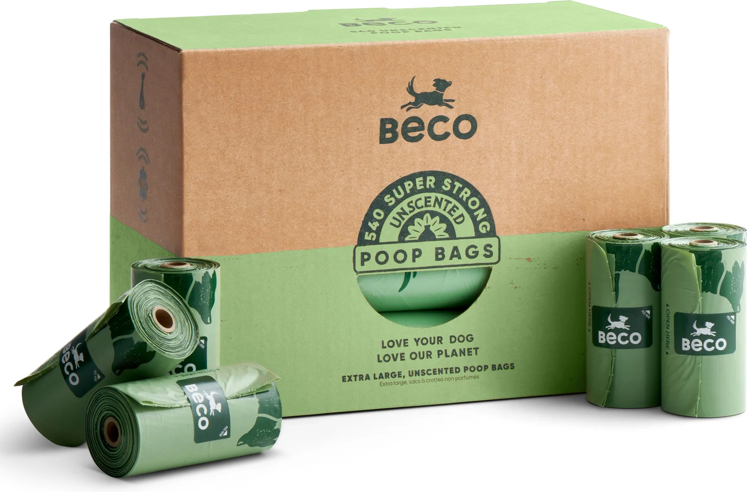 Beco poepzakjes groen 15 stuks