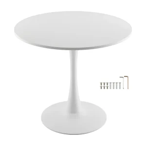 Ensemble Tafel SucceBuy 80 cm Ronde Houten Eettafel voor 2-4 Personen (Alleen Tafel) Ensemble Tafel SucceBuy 80 cm Ronde Houten Eettafel voor 2-4 Personen (Alleen Tafel)