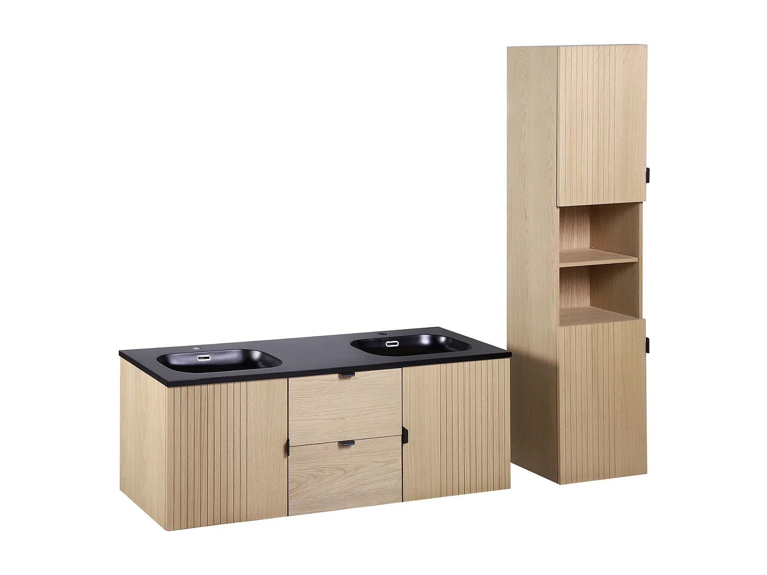 Dubbele spoelbak + STUDIO kolom