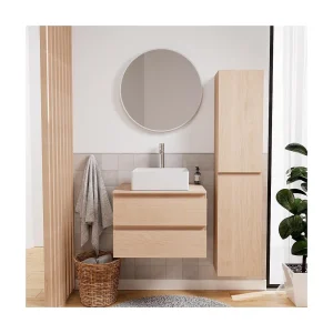 Enkele wastafelmeubelset 60 cm + wastafel + kraan + spiegel + SORRENTO kolom Enkele wastafelmeubelset 60 cm + wastafel + kraan + spiegel + SORRENTO kolom