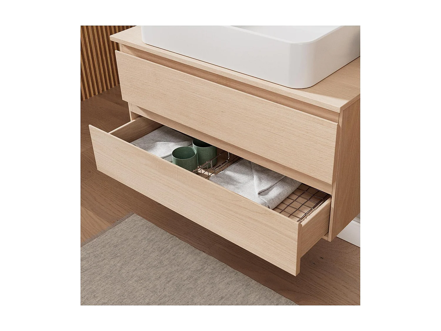 Enkele spoelbakset 80 cm + spoelbak + SORRENTO kraan