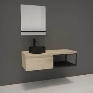 Enkele unit + wastafel + WILL spiegel Enkele unit + wastafel + WILL spiegel
