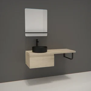 Enkele unit + wastafel + WILL spiegel Enkele unit + wastafel + WILL spiegel