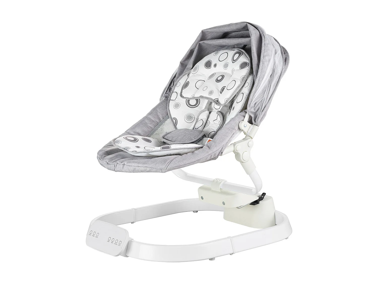 Elektrische Babywieg, SucceBuy Baby-schommel voor zuigelingen met 3 snelheden, 3 zitposities en Bluetooth-afstandsbediening