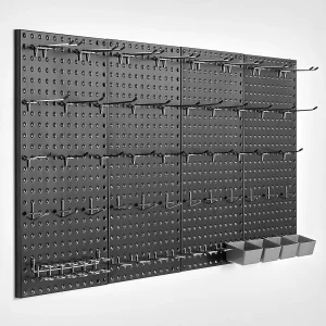 Geperforeerde Metalen Panelen SucceBuy, 4 Panelen, 609,6×304,8 mm, voor Garagegereedschap Geperforeerde Metalen Panelen SucceBuy, 4 Panelen, 609,6×304,8 mm, voor Garagegereedschap