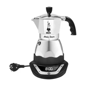 Elektrische Moka Timer 3T Bialetti Koffiezetapparaat – Programmeerbaar met LED-scherm Elektrische Moka Timer 3T Bialetti Koffiezetapparaat – Programmeerbaar met LED-scherm