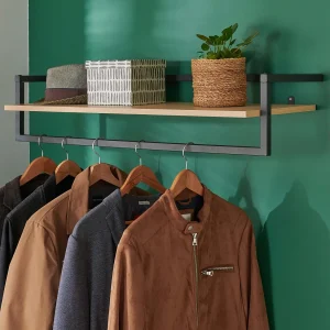 Etan houten en metalen wandkast Etan houten en metalen wandkast