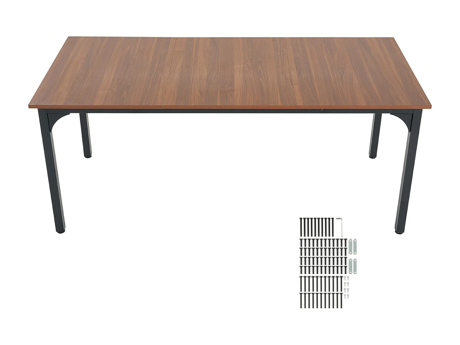 Eettafel SucceBuy, Rechthoekig van Hout, 180 cm voor 6 tot 8 Personen, van MDF-Hout