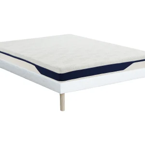 Set 140 x 190 cm gestoffeerde bedbodem + HR schuimmatras – FAGANI van YSMÉE
