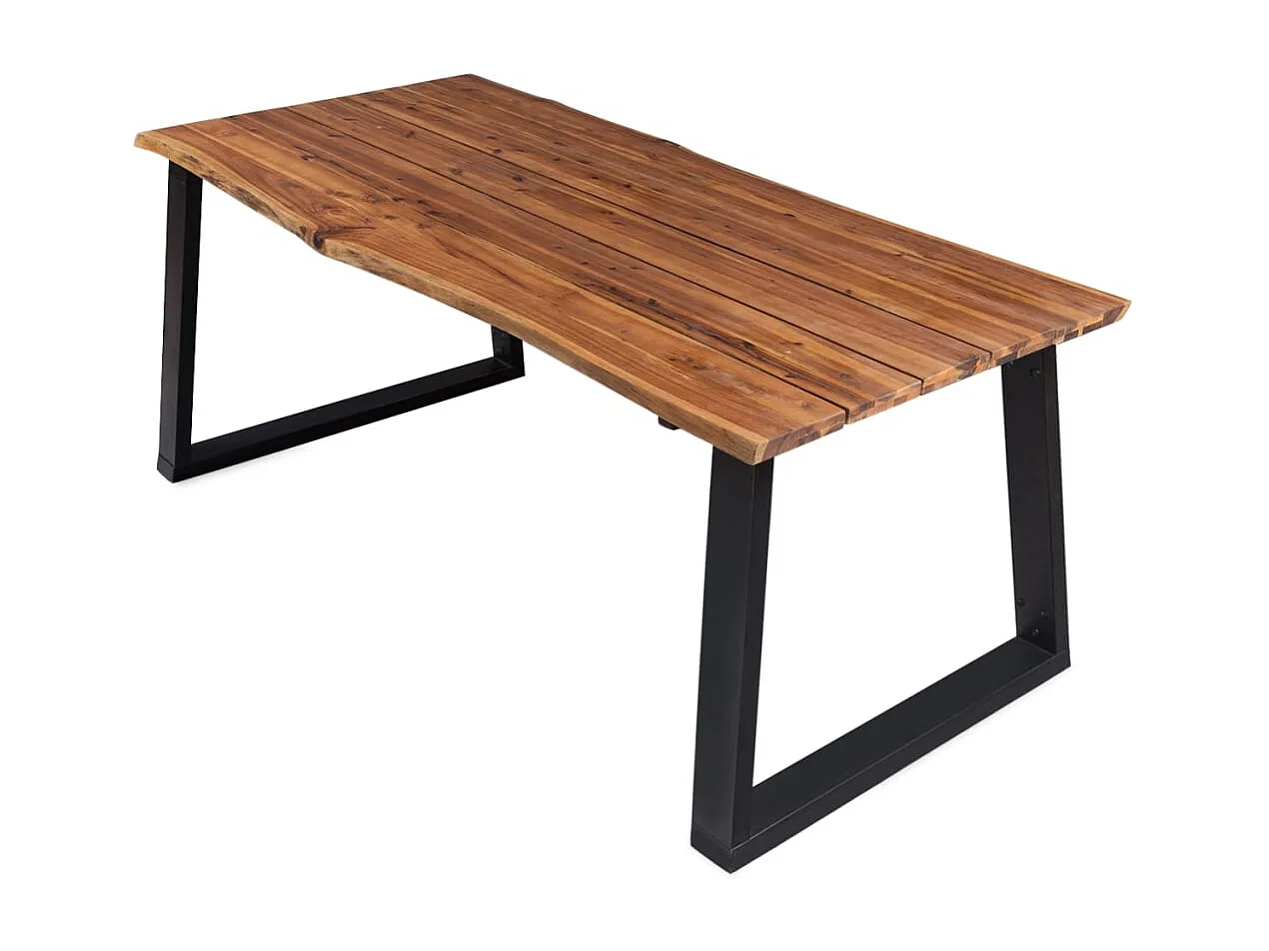 Eettafel 170x90x75 cm massief acaciahout