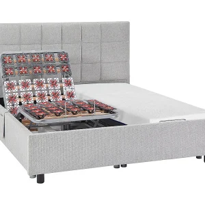 Elektrische decoratieve relaxbedbodem met matras met vormgeheugen 2 x 70 x 190 cm, grijs EREGA Elektrische decoratieve relaxbedbodem met matras met vormgeheugen 2 x 70 x 190 cm, grijs EREGA