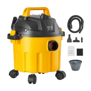 Droog/Wet Water- en Stofzuiger SucceBuy, 1.49kW 10 L Top met Gele Busaccessoires