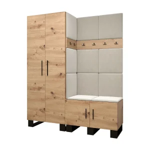 Garderobekast Artin 2 196/158/46 (Artisan Oak/Manila 02) Garderobekast Artin 2 196/158/46 (Artisan Oak/Manila 02)